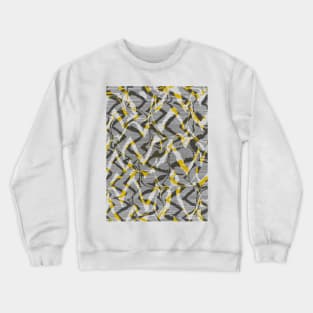 Abstract zebra yellow Crewneck Sweatshirt